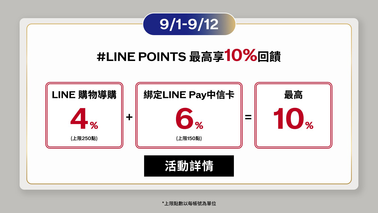 LINE POINTS最高享回饋!