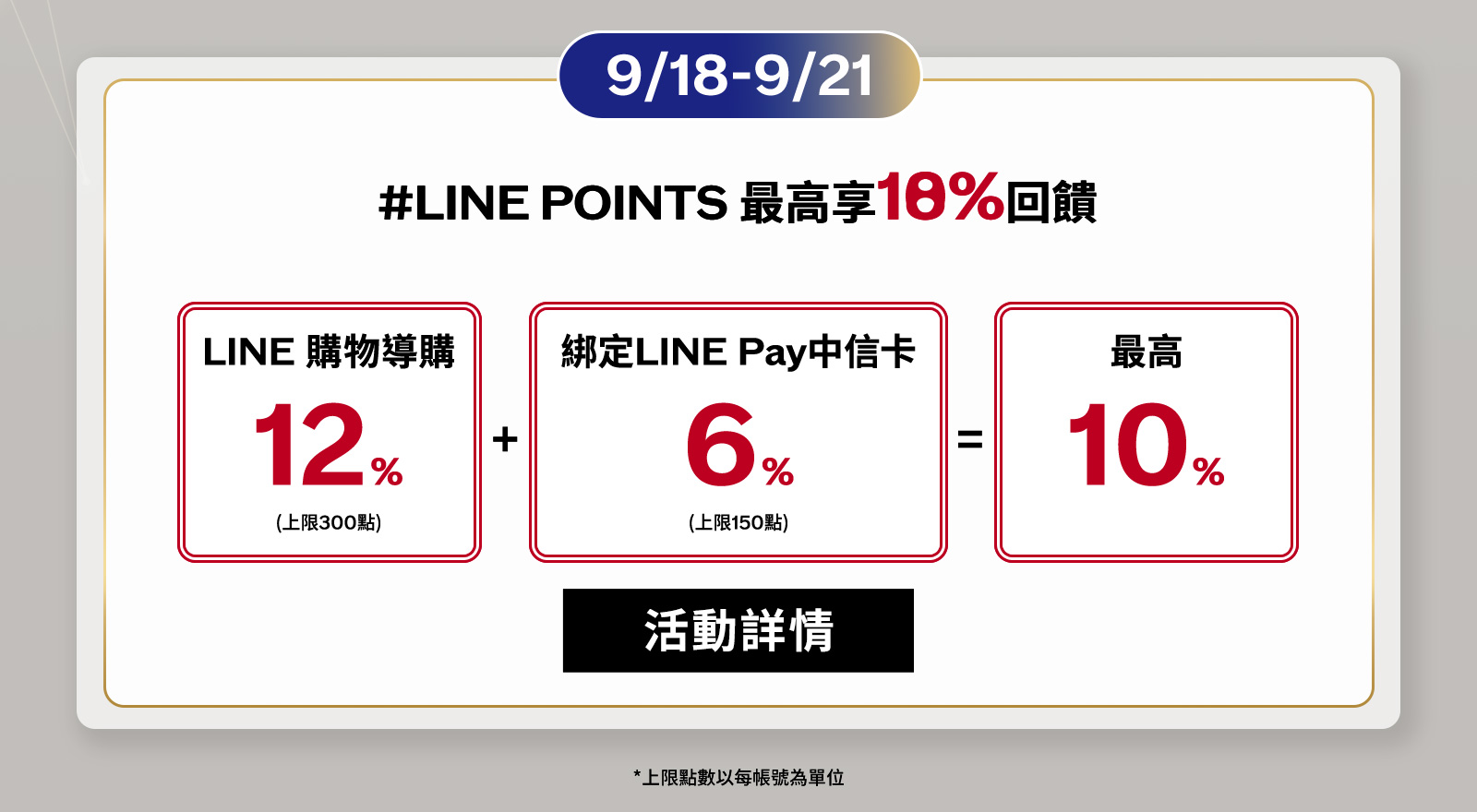 LINE POINTS最高享回饋!