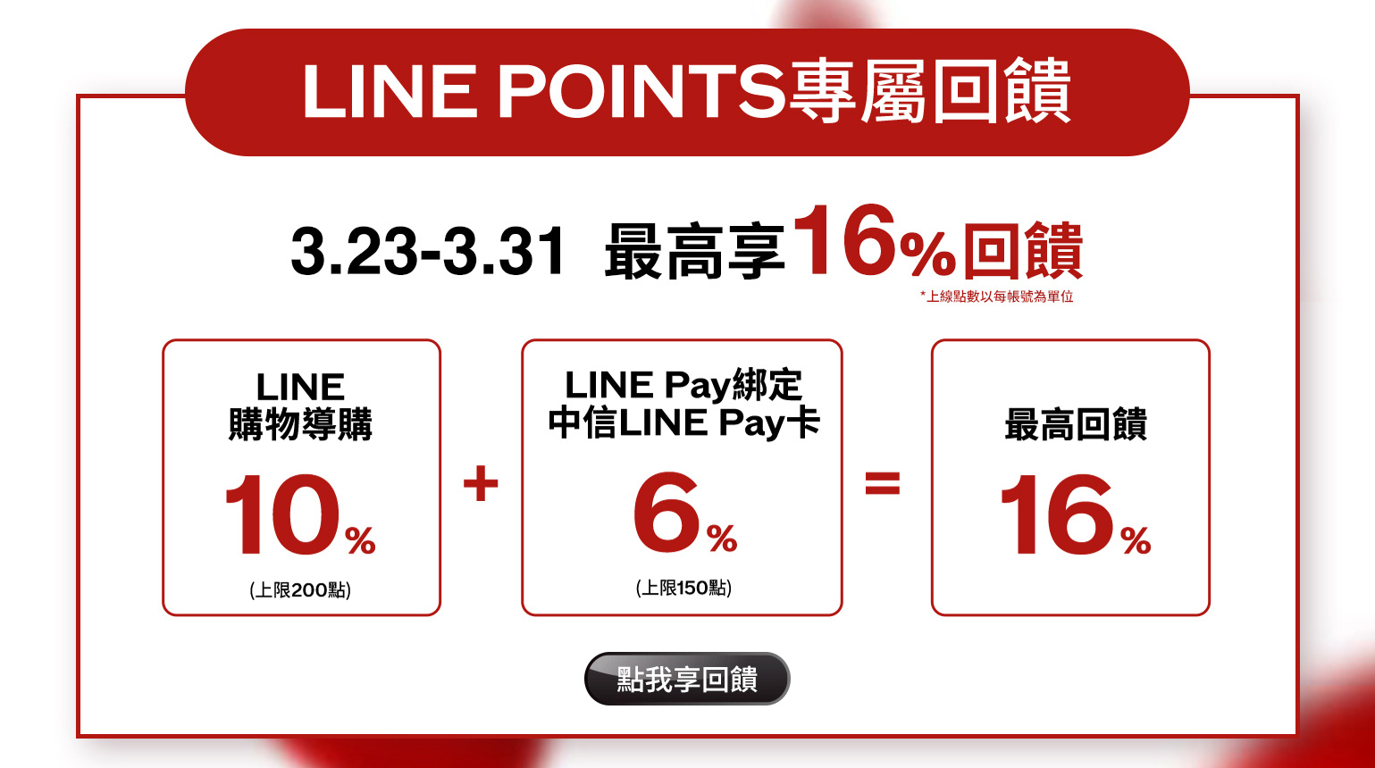 LINE POINTS專屬回饋