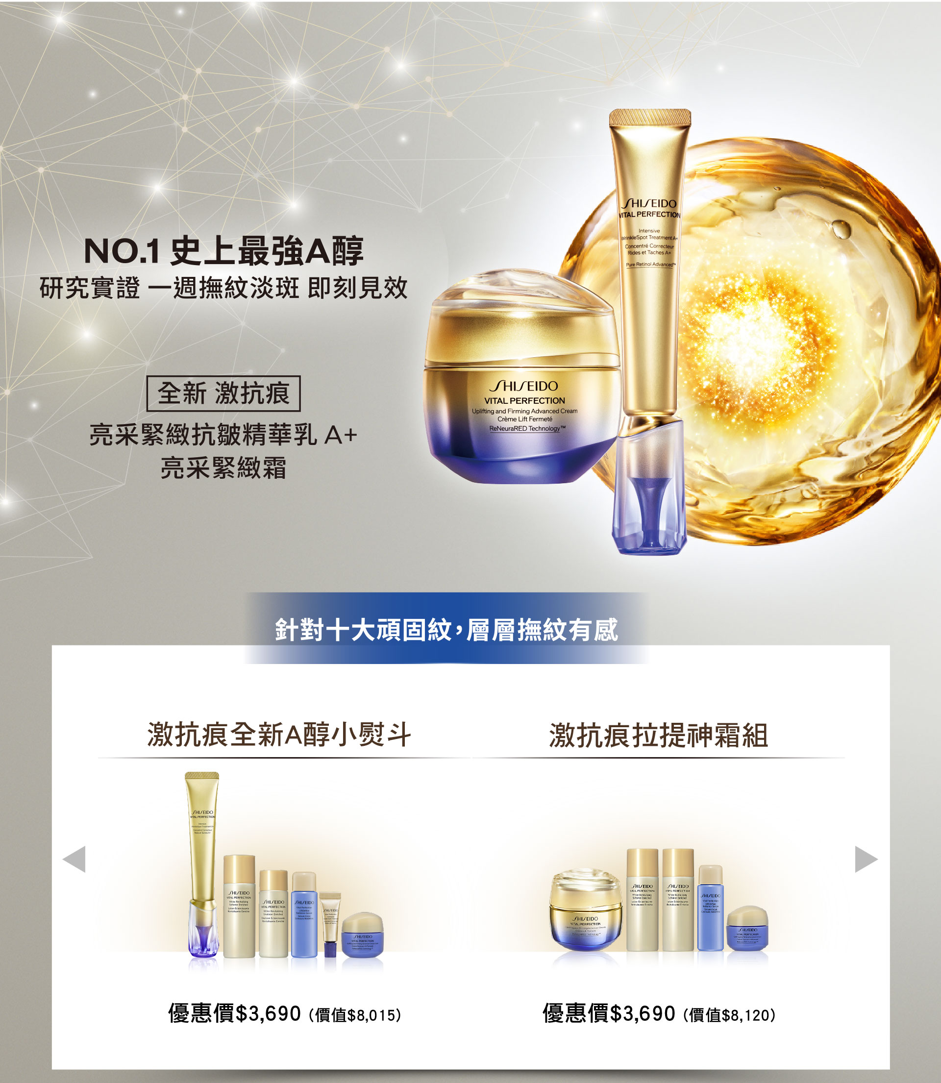 NO.1史上最強A醇 研究實證 一週撫淡斑即刻見效