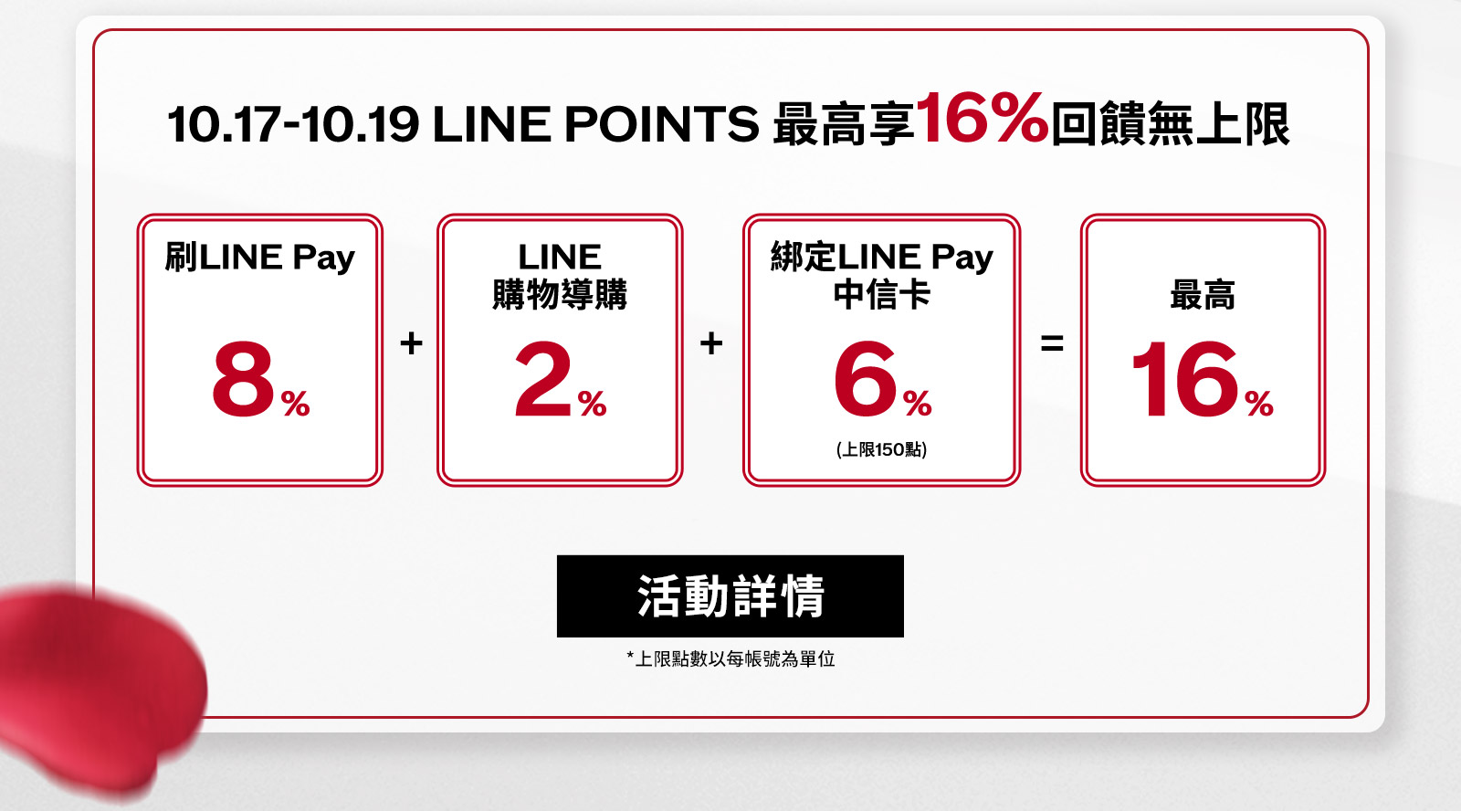 LINE POINTS最高享回饋!